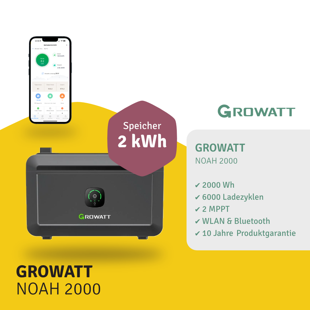GROWATT NOAH 2000 | 2048Wh