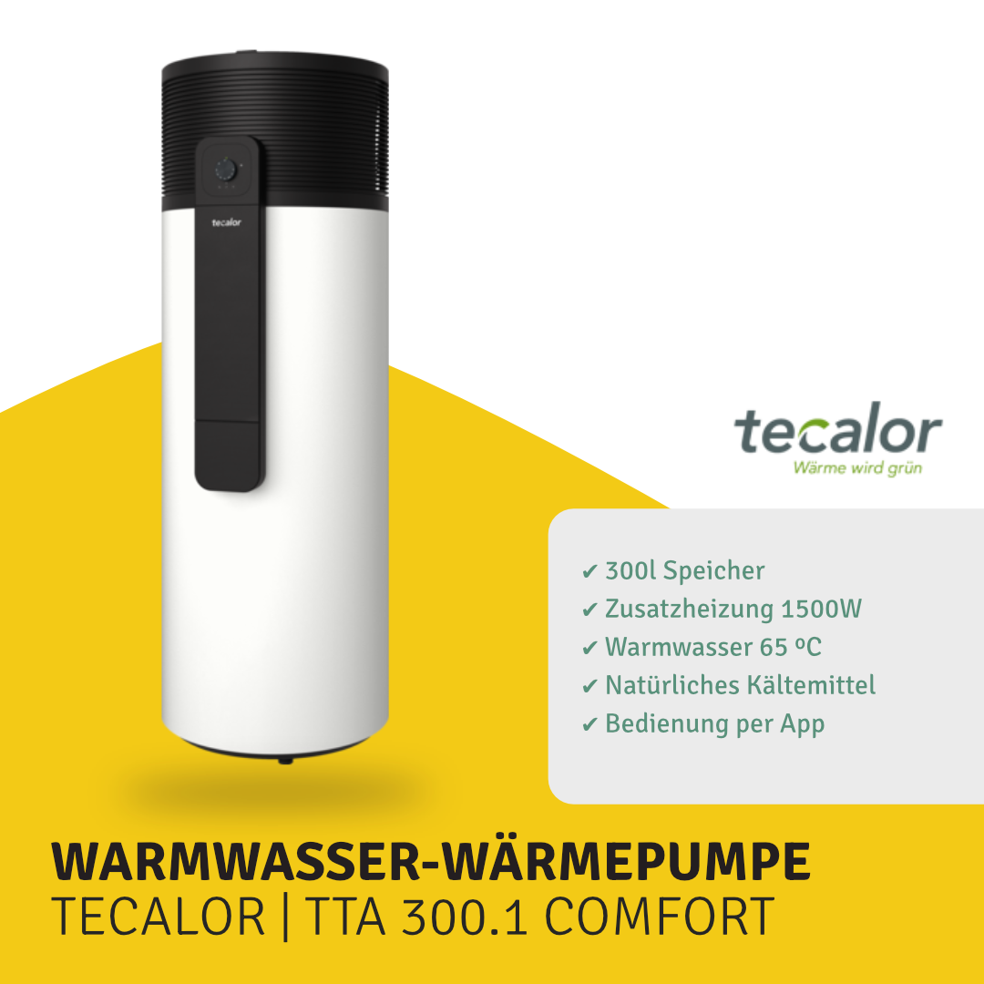 Warmwasser-Wärmepumpe TECALOR TTA 300.1 COMFORT