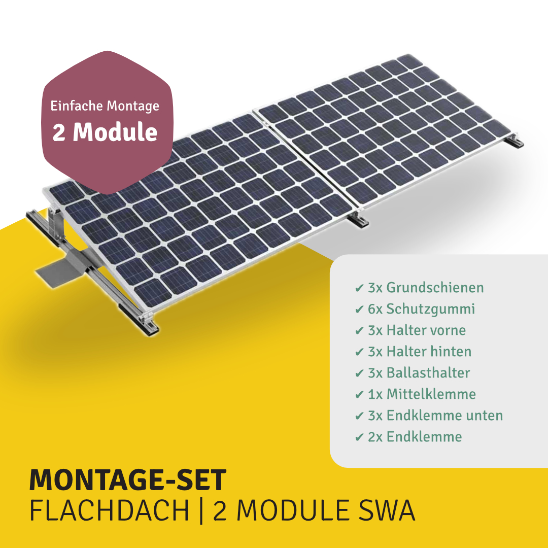 Flachdach 2 Module