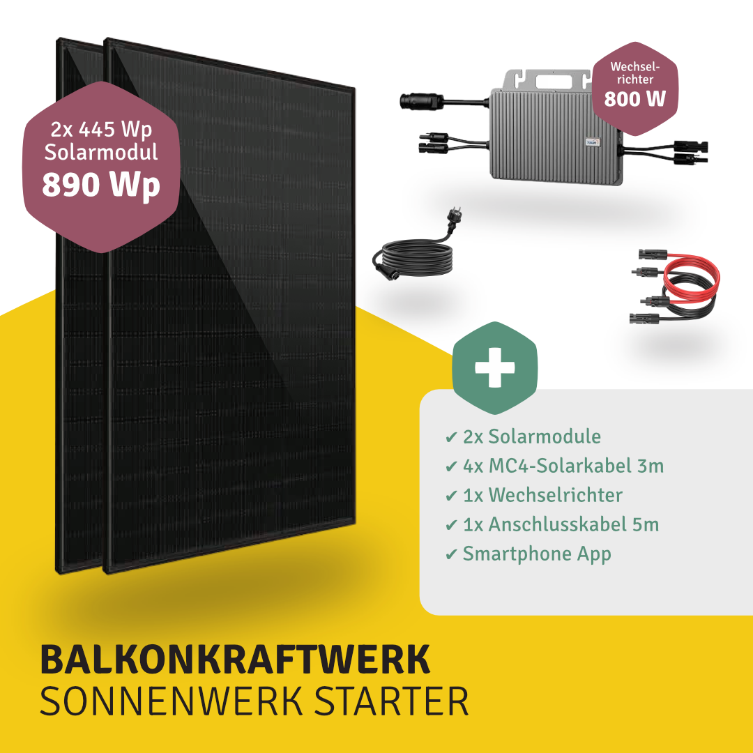 Balkonkraftwerk Sonnenwerk Starter