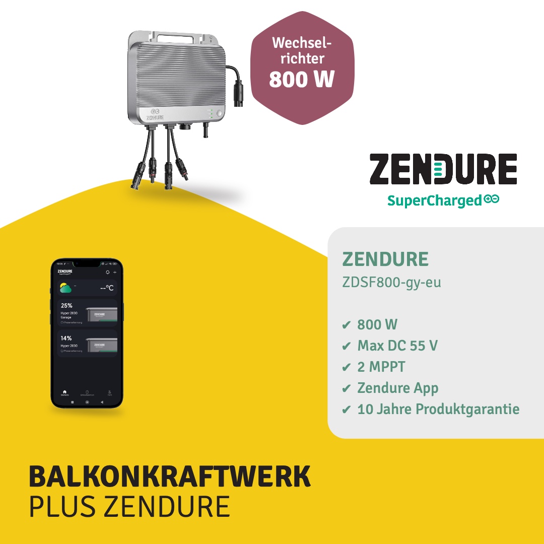 Balkonkraftwerk PLUS ZENDURE 4 Module – Bild 2